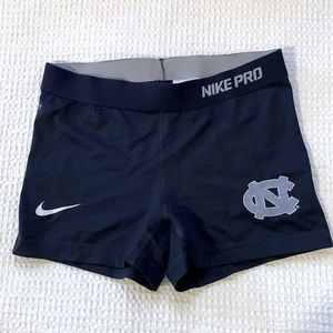 UNC Nike Pro Women’s spandex 3’